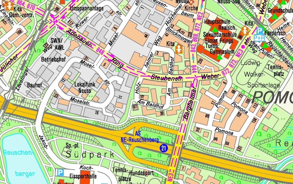 Bauarbeiten Steubenstraße