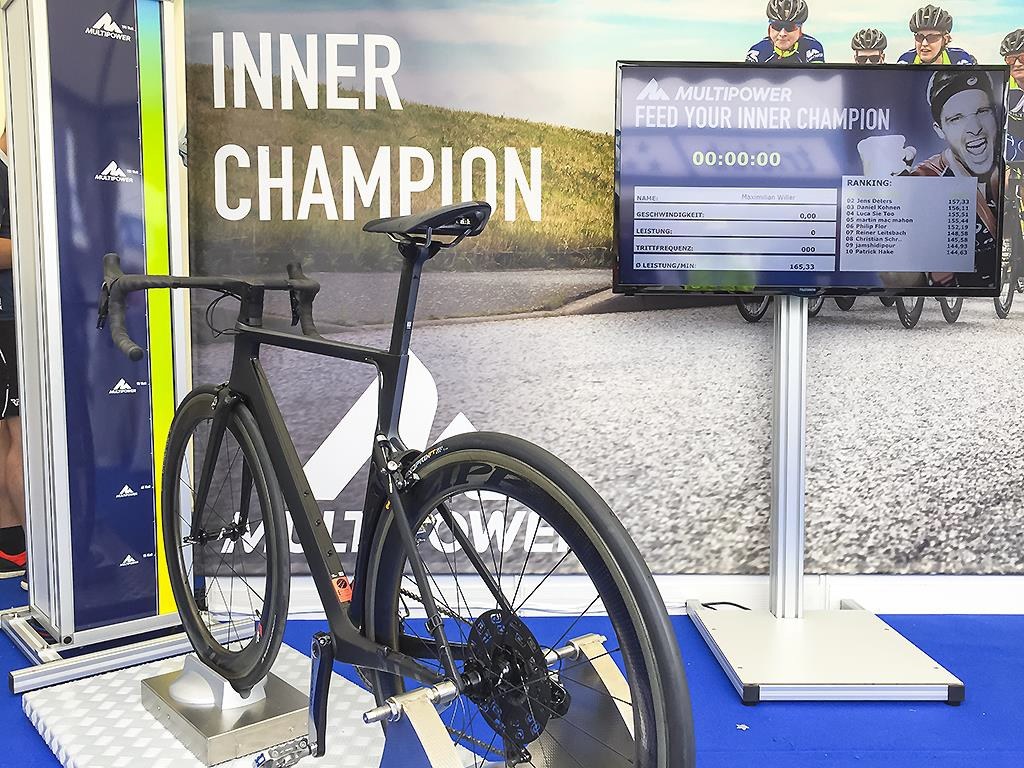 Ein solches EnergyBike wird am Sonntag auf der Stadtwerke-Bühne am Markt zum Einsatz kommen.
