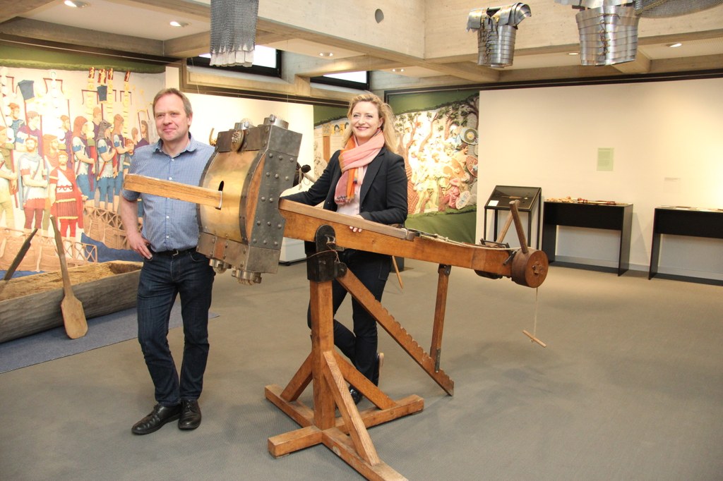 Museumsdirektorin Dr. Uta Husmeier-Schirlitz und Kurator Dr. Carl Pause.