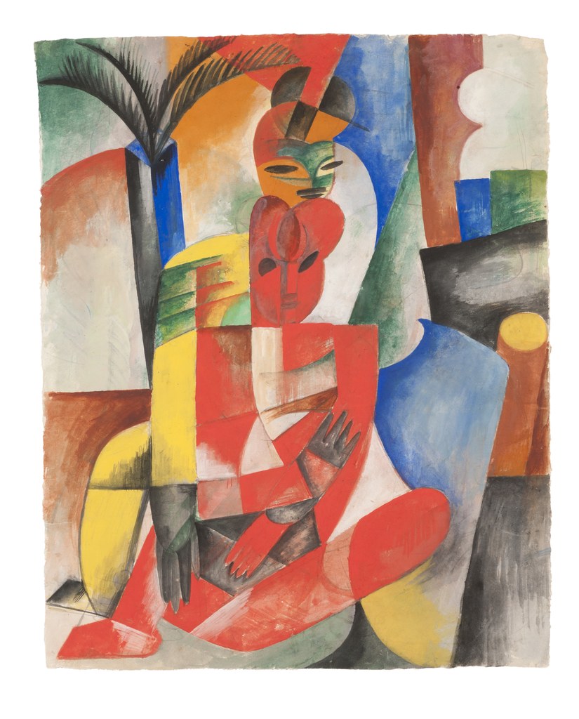 Heinrich Campendonk Zwei Akte, 1913 Gouache, Aquarell auf Papier Clemens Sels Museum Neuss Foto: Carsten Gliese, Köln © VG-Bild-Kunst, Bonn 2018