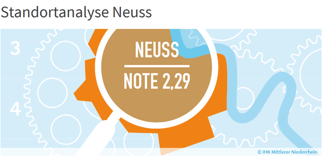 Stadt Neuss und IHK begrüßen das positive Ergebnis der Analyse.