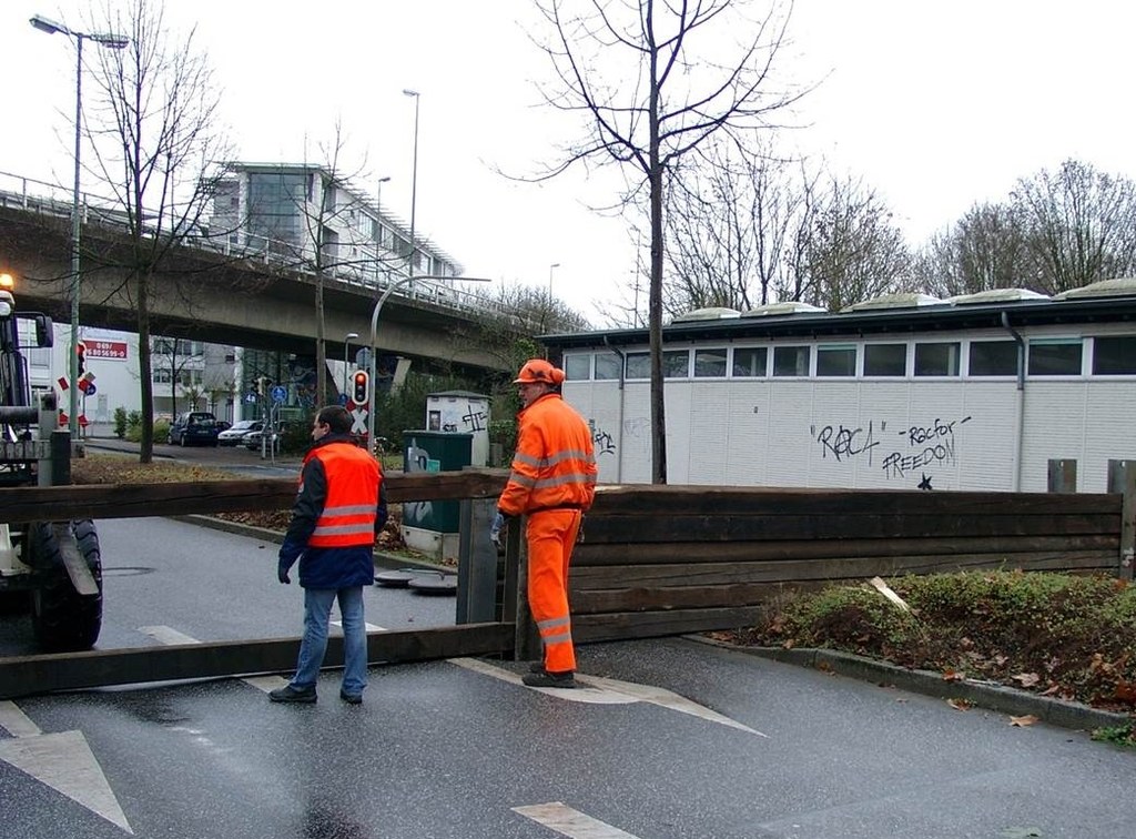 Hochwasserschutzübung