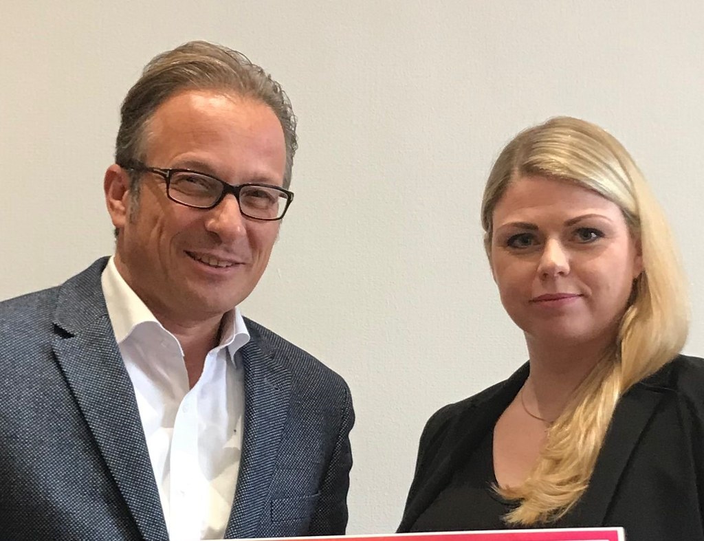 Bürgermeister Reiner Breuer und die Gleichstellungsbeauftragte Katja Gisbertz